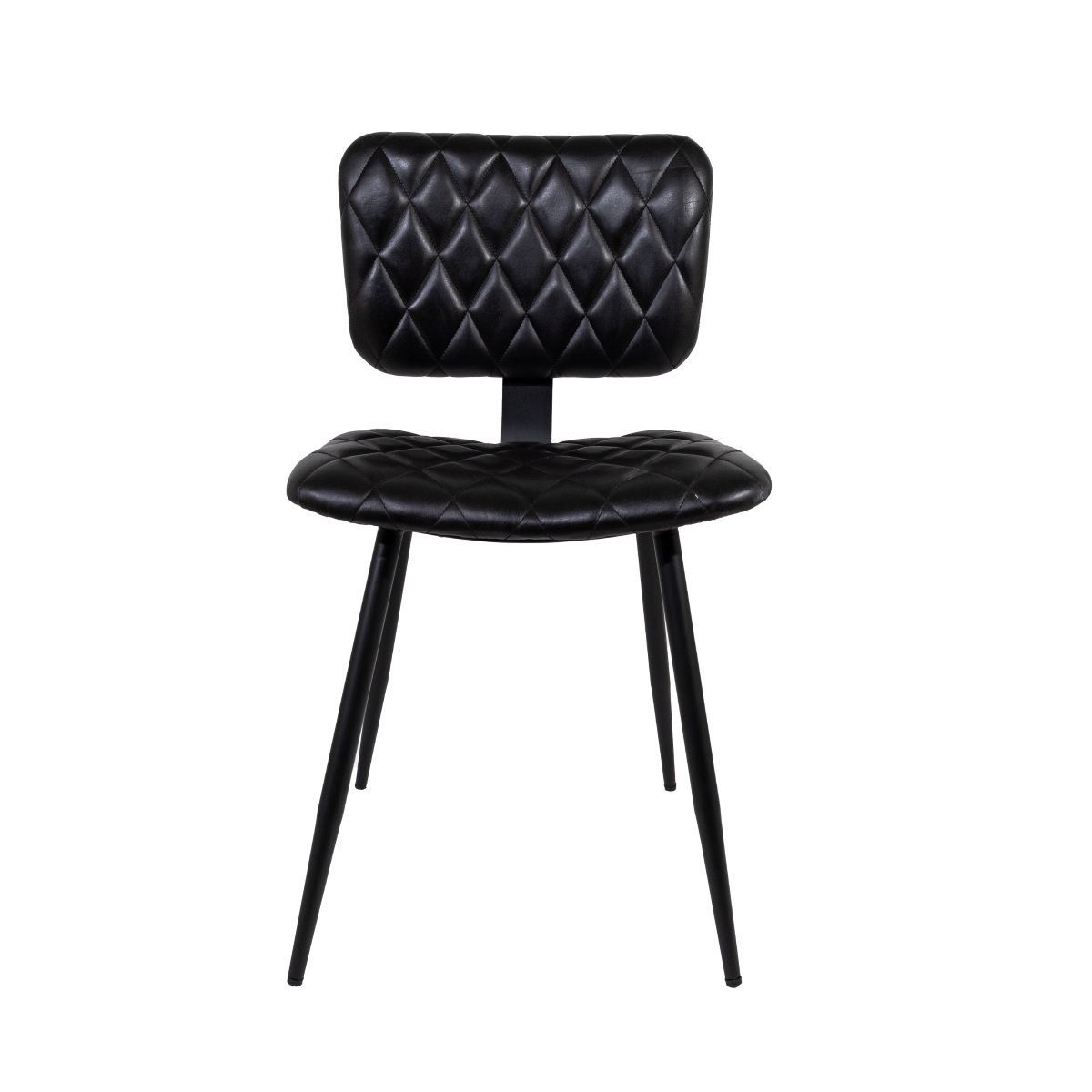 NECTAR - Silla de Cuero Lisboa Negro