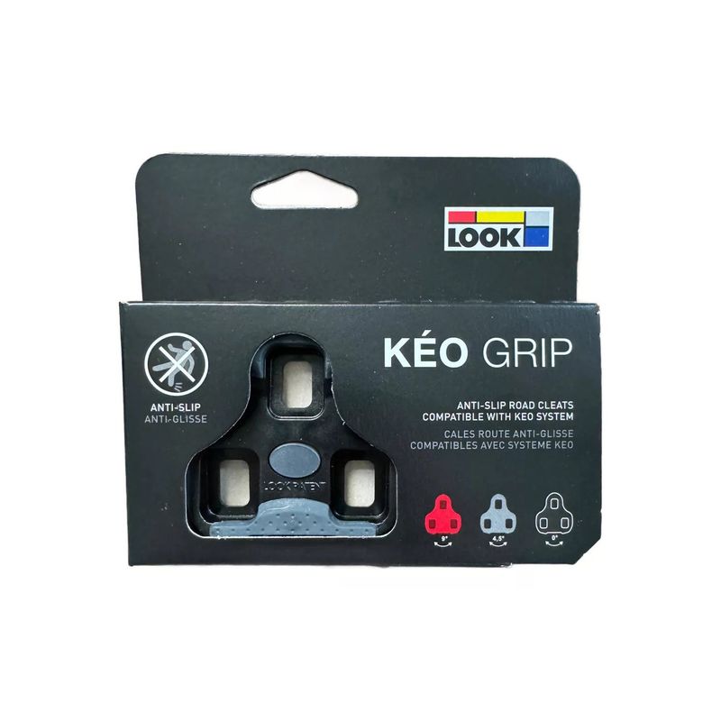 GENERICO - Calas Look Keo Grip 0° Antideslizante Bicicleta Ruta Pista