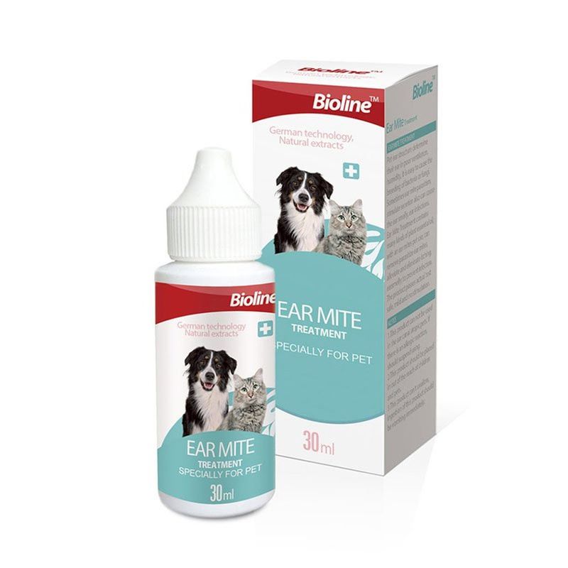 BIOLINE - Bioline Aceite para Ácaros del Oído Perros y Gatos 30ml