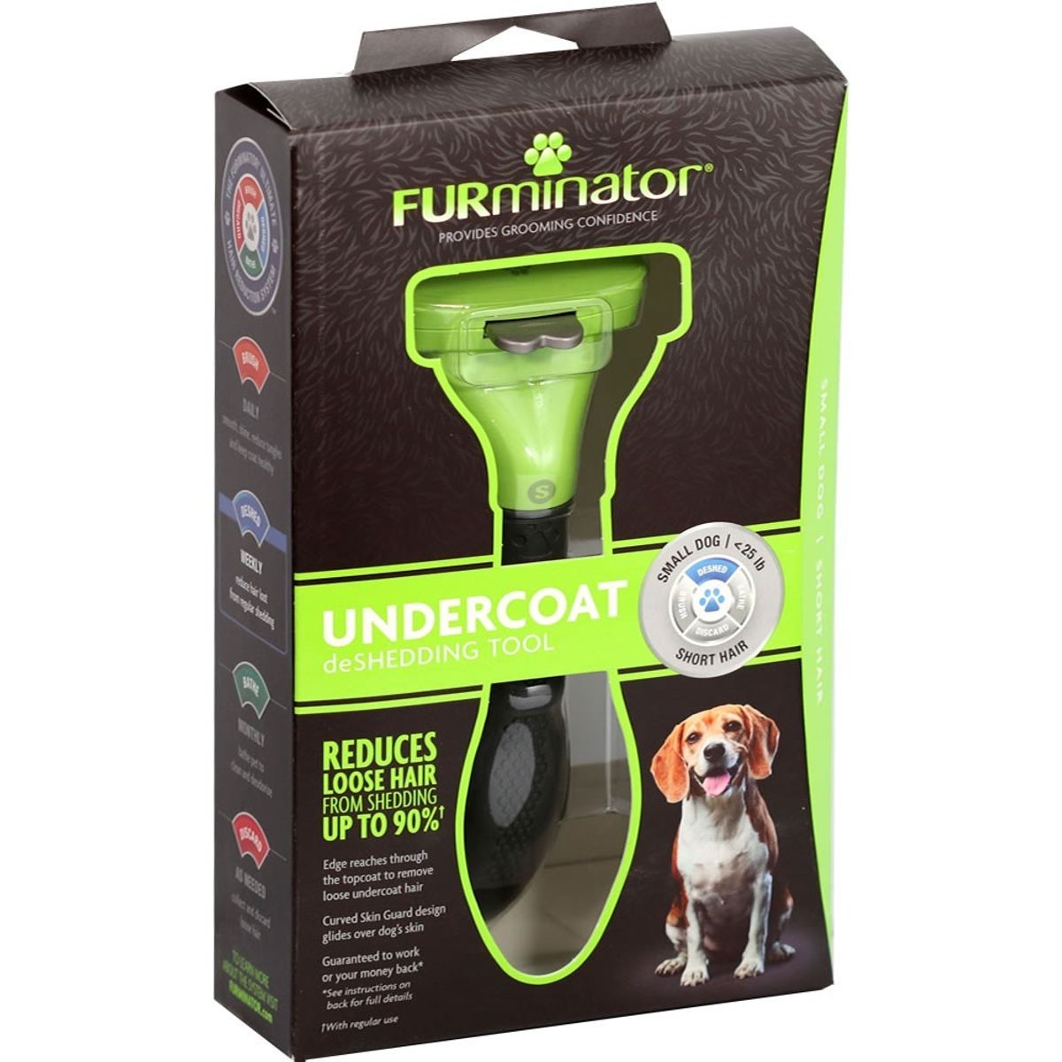 FURMINATOR - Cepillo Furminator Para Perro Pequeño de Pelo Corto
