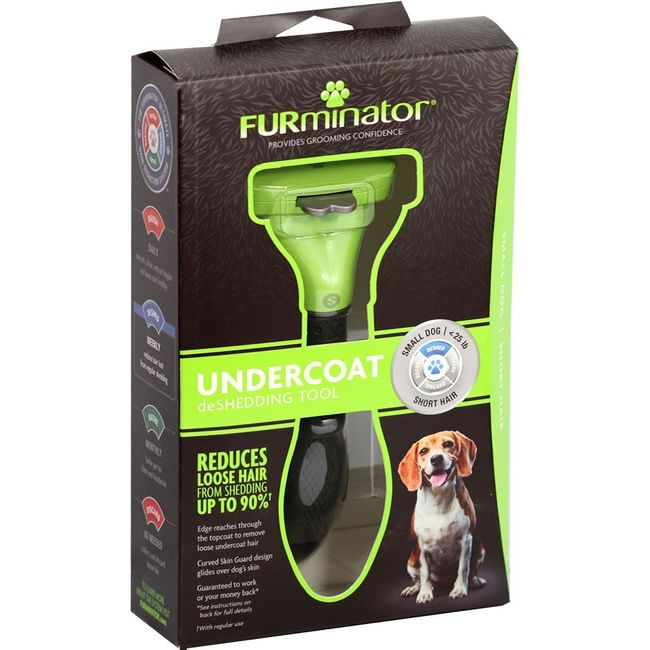 FURMINATOR - Cepillo Furminator Para Perro Pequeño de Pelo Corto