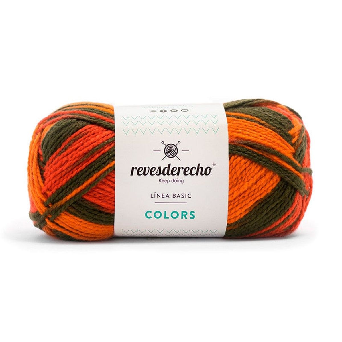 REVESDERECHO - Lana Colors Mix 100grs - Verde Musgo 0004