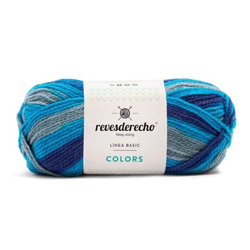 REVESDERECHO - Lana Colors Mix 100grs - Turquesa 0009