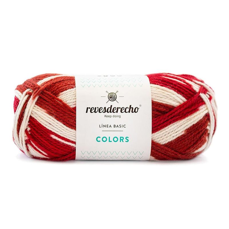 REVESDERECHO - Lana Colors Mix 100grs - Rojo Italiano 0029
