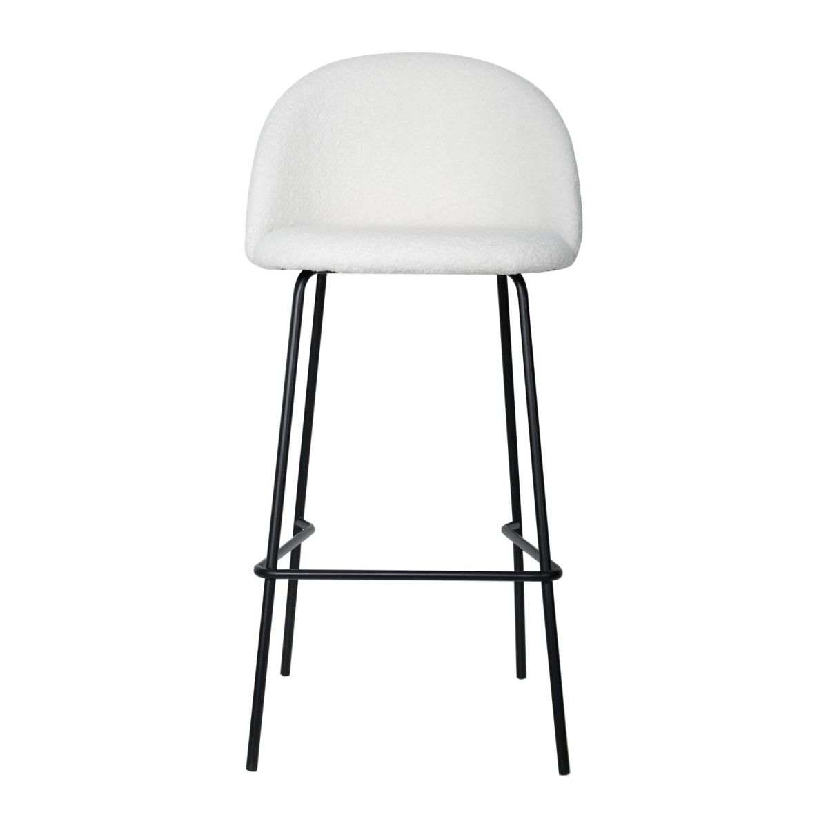 NECTAR - Silla de Bar Baker Velvet Blanca