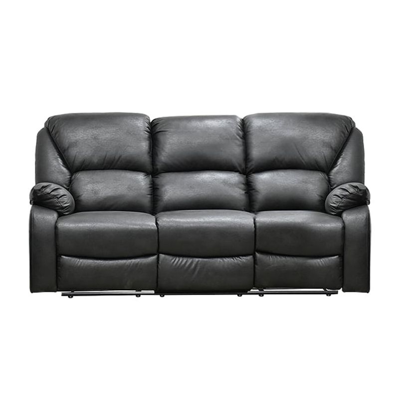 GENERICO - SOFA 3 CUERPOS RECLINABLE C/CONSOLA ROSARIO BLACK