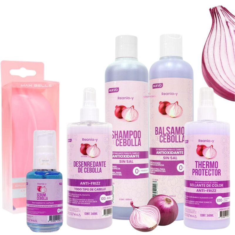 GENERICO - Kit Crecimiento Fuerteshampoo Y Balsamo Cebolla+cepillo