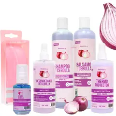 GENERICO - Kit Crecimiento Fuerteshampoo Y Balsamo Cebolla+cepillo