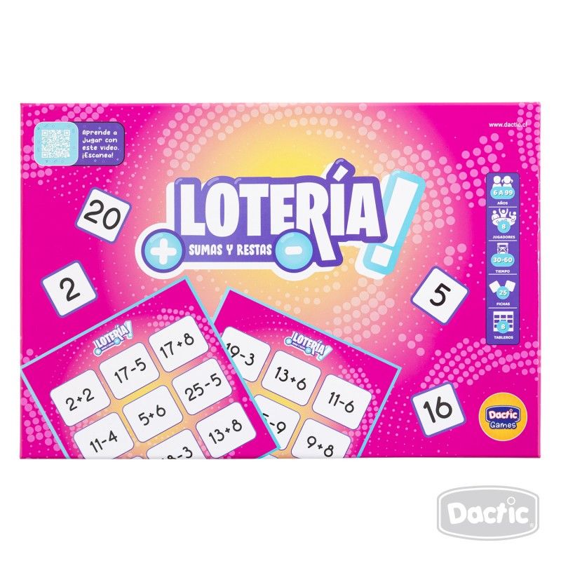 DACTIC - LOTERY DE  SUMAS Y RESTAS