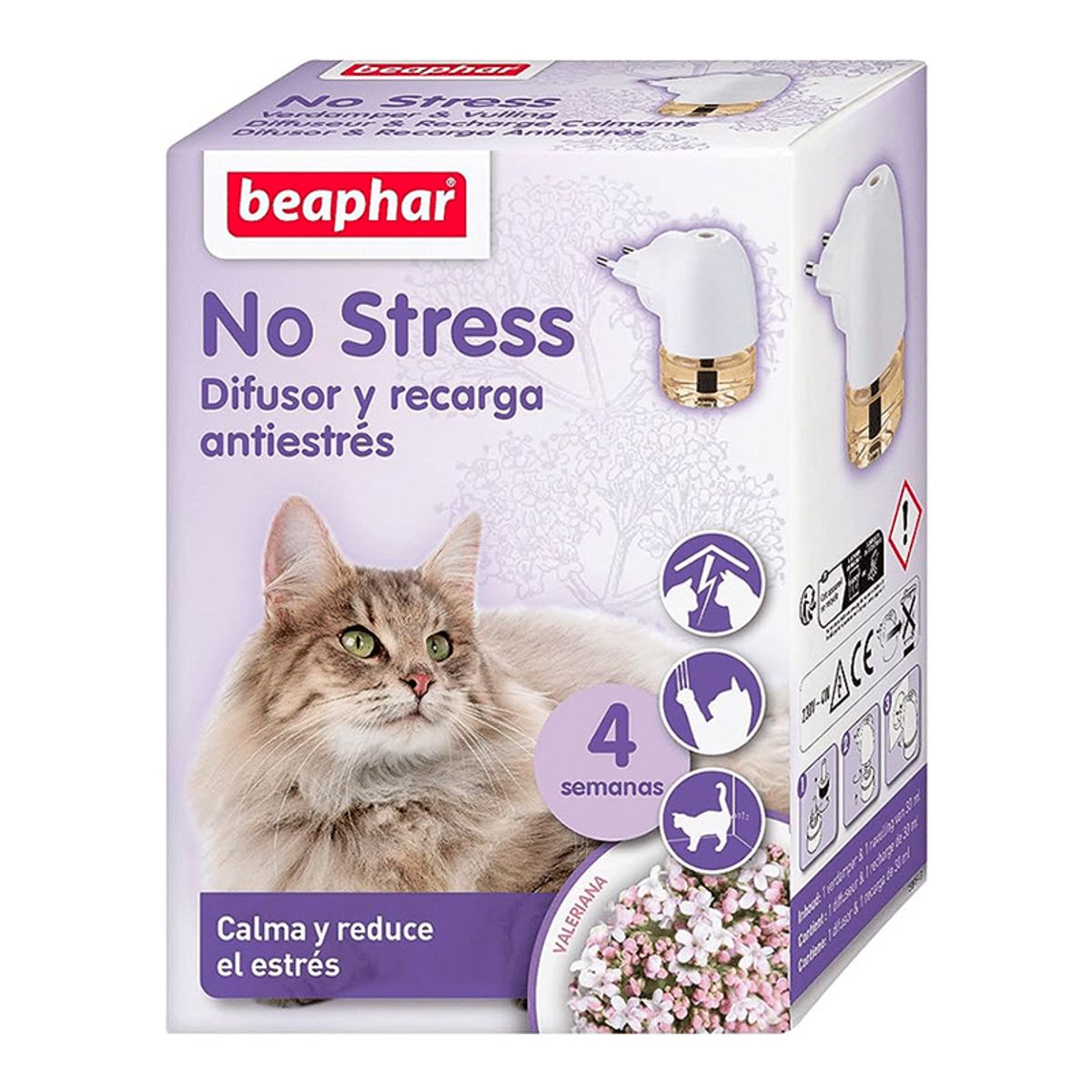 BEAPHAR - Kit Difusor Beaphar Calming No Stress Para Gato (1 Mes)