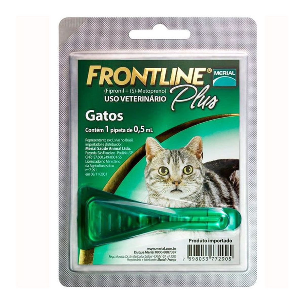 FRONT LINE - Antipulgas Frontline Plus Pipeta Para Gato