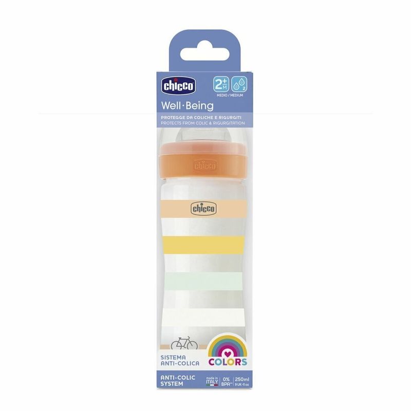 CHICCO - Mamadera Well Being 250 ml 2 m+ Chicco