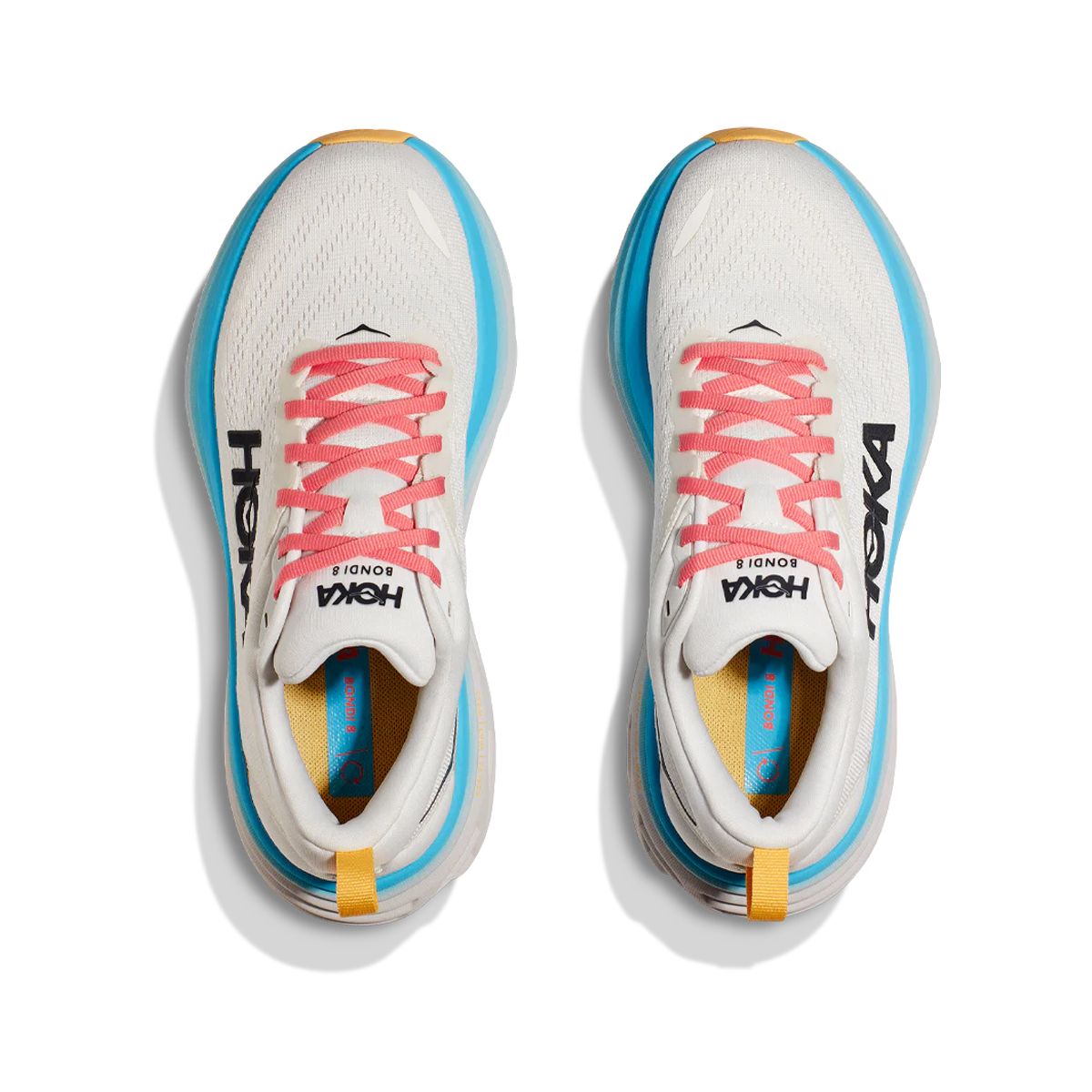 HOKA - Zapatillas Mujer Running Hoka Bondi 8 Blanc De Blanc/Swim Day