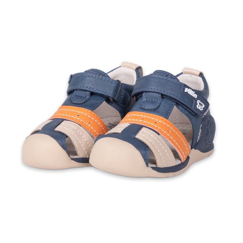 PILLIN - Sandalias Pasos Bebe Niño Azul Pillin PILLIN