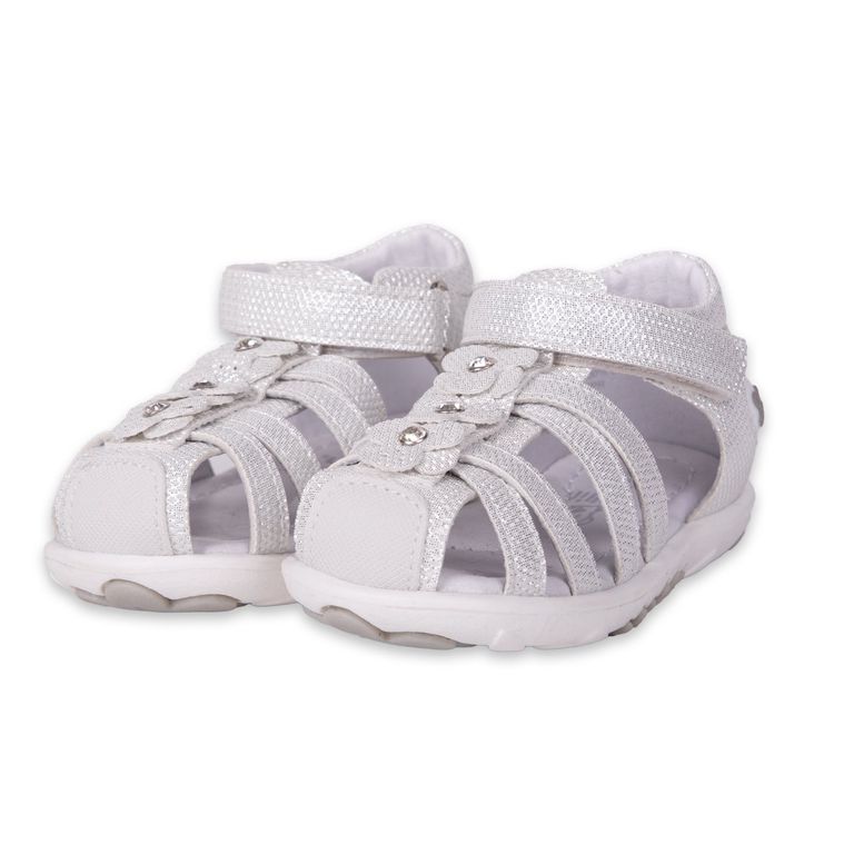 Sandalias Clasico Bebe Niña Plateado