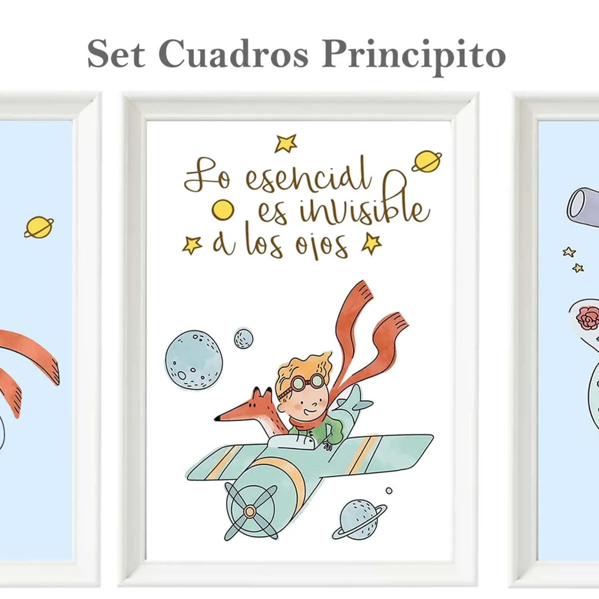 DECORACION CREATIVA - Set Cuadro Infantil niño - Principito