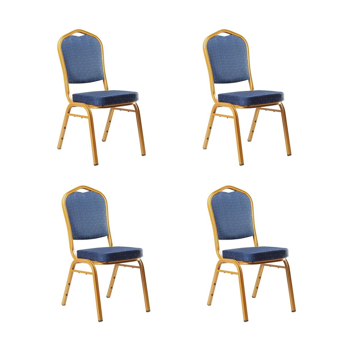 BOKAN - Pack 4 Sillas Banquete Azul