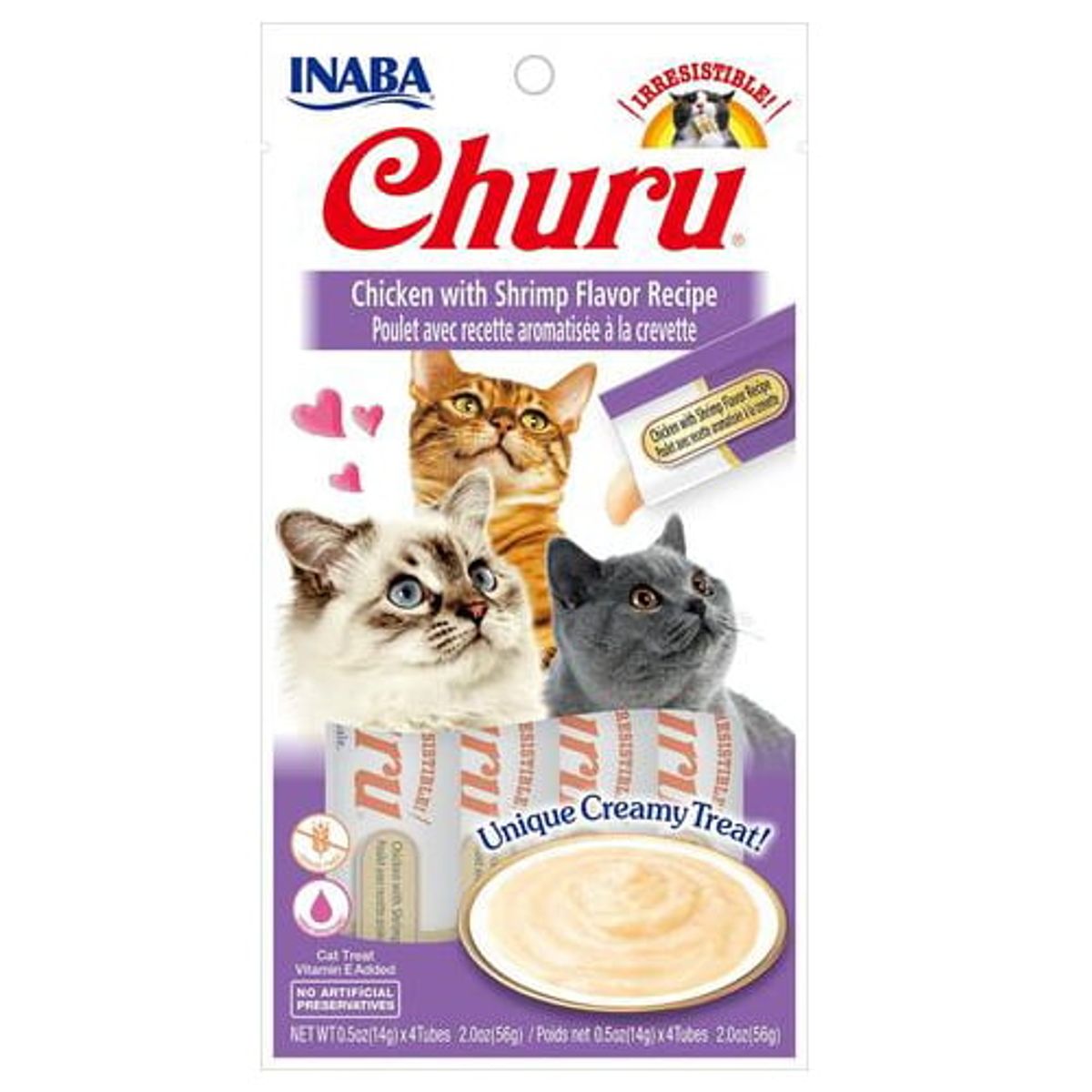 CHURU - Inaba Churu Gato Pollo con Camarones 56 g