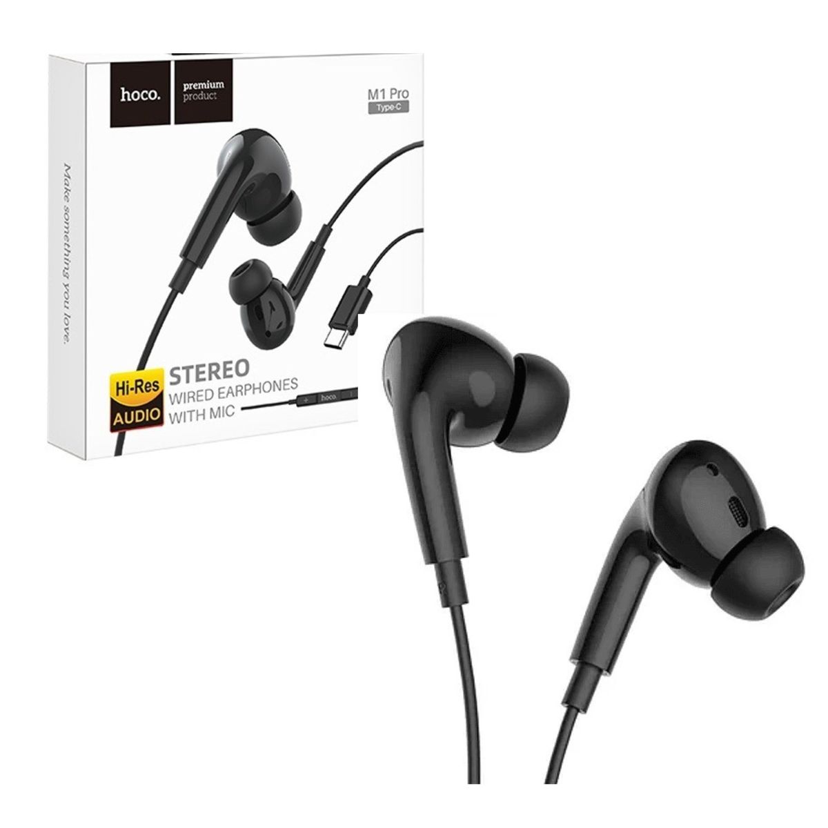 HOCO - Audífonos Pro M1 Tipo C Serie Original Hoco Negro