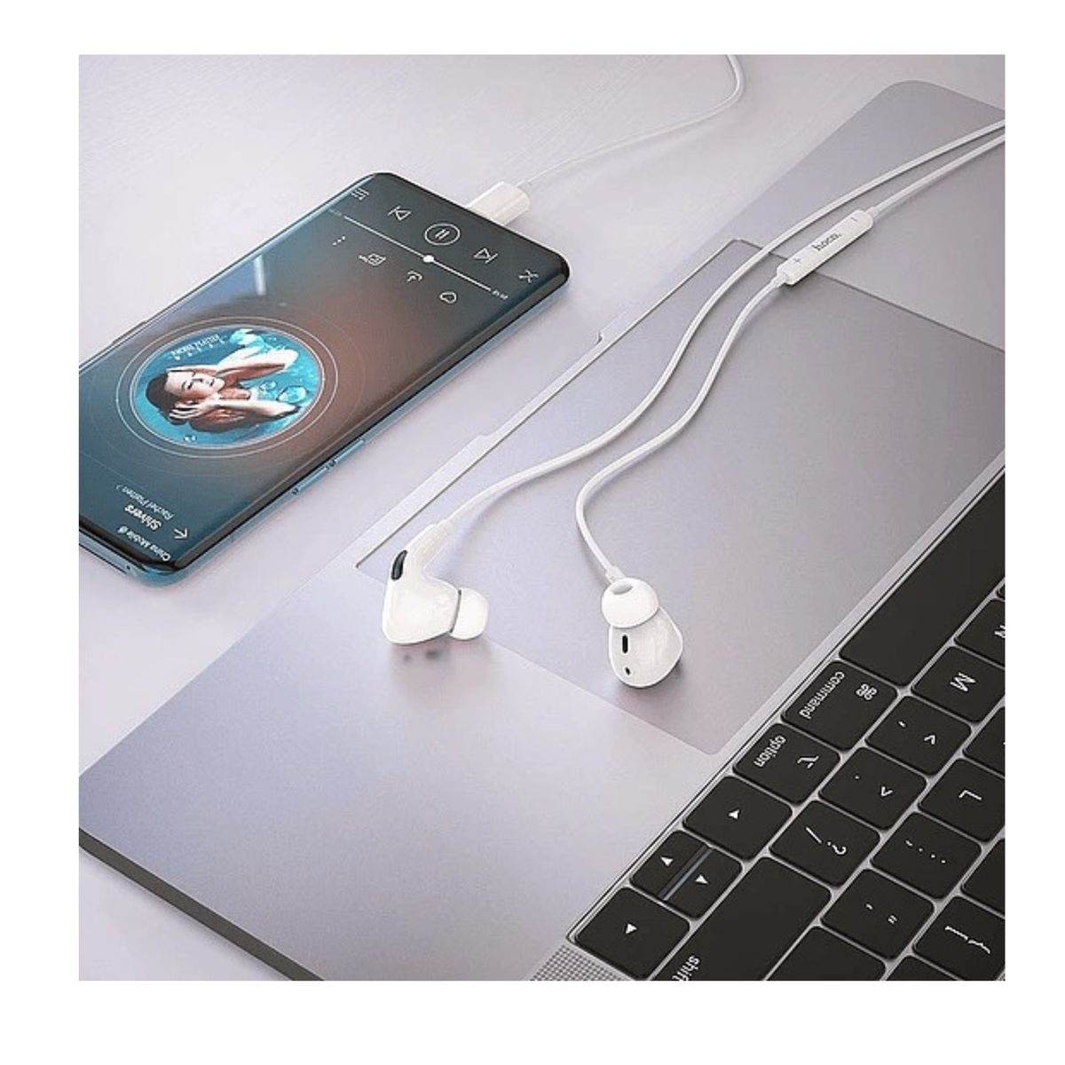 HOCO - Audífonos Pro M1 Tipo C Serie Original Hoco Blanco