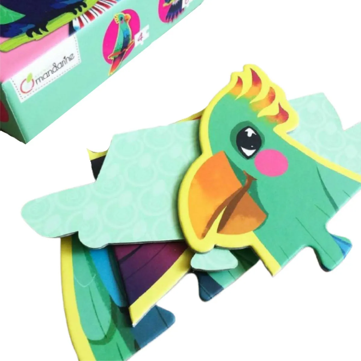 GENERICO - Set 3 Puzzles Rompecabezas Xl Pájaros Tropicales Juego