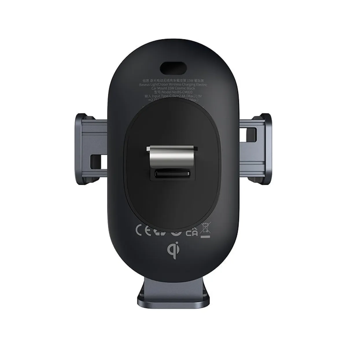 BASEUS - Soporte auto con cargador inductivo 15W Baseus LightChaser - Negro