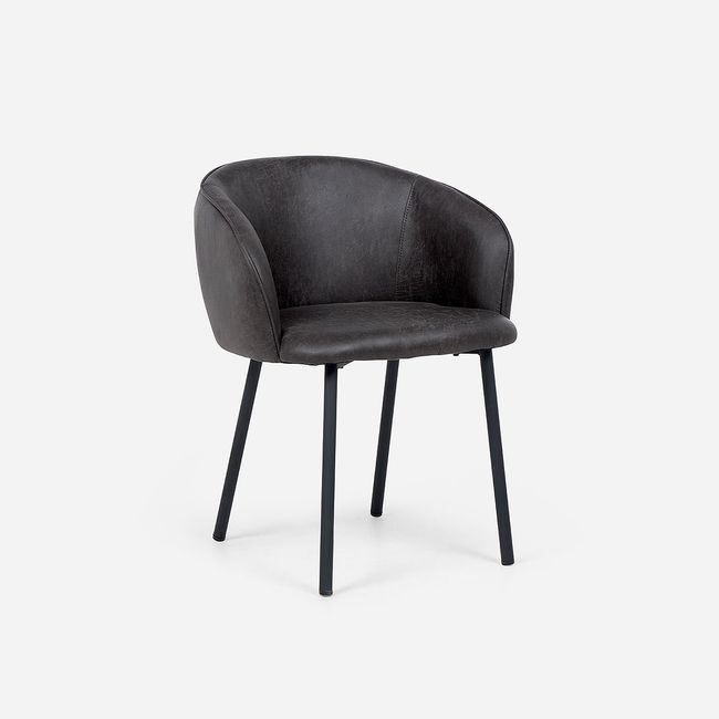 ROSEN - Set 2 Poltronas Rosen Turif Tela Grafito