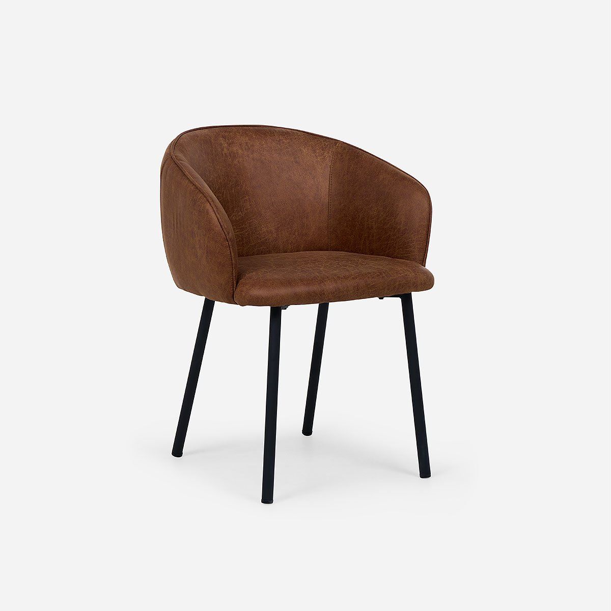 ROSEN - Set 2 Poltronas Rosen Turif Tela Camel