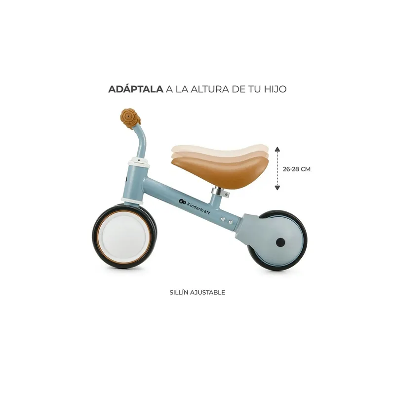 KINDERKRAFT - Bicicleta de Balance CUTIE Light Blue KINDERKRAFT