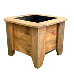 GENERICO - Macetero O Jardinera De Madera Color ROBLE 66x66x48