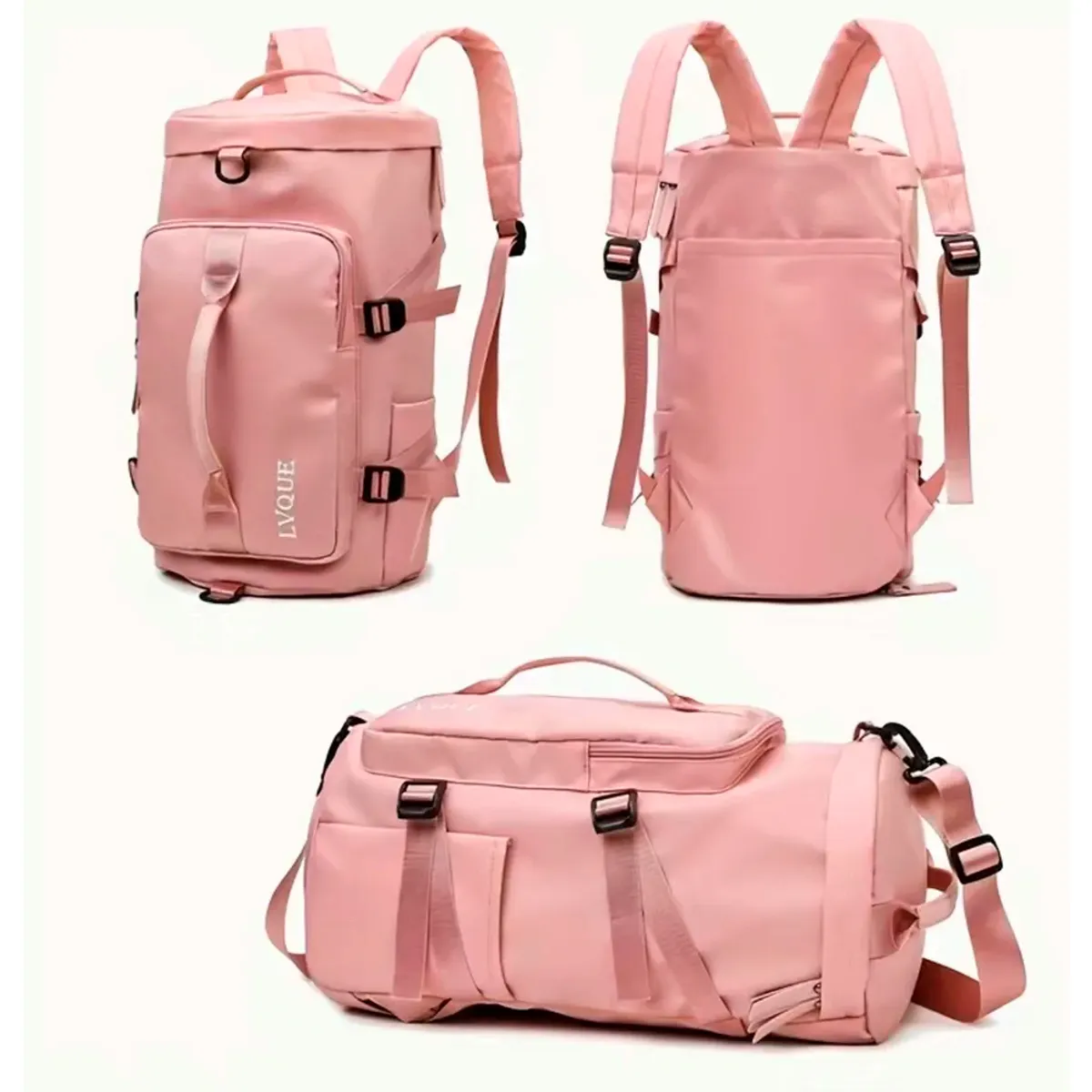 ZHIO - Mochila Deportiva Impermeable Bolso de Viaje Gran Capacidad 35lt Rosa
