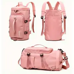 ZHIO - Mochila Deportiva Impermeable Bolso de Viaje Gran Capacidad 35lt Rosa