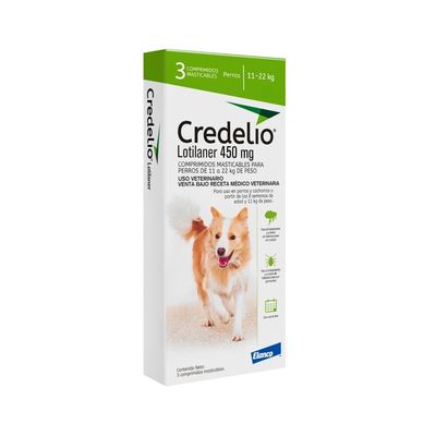 Imagen 2 del producto Credelio Antipulgas Y Garrapatas Perros 11-22 Kg x 3 compr.