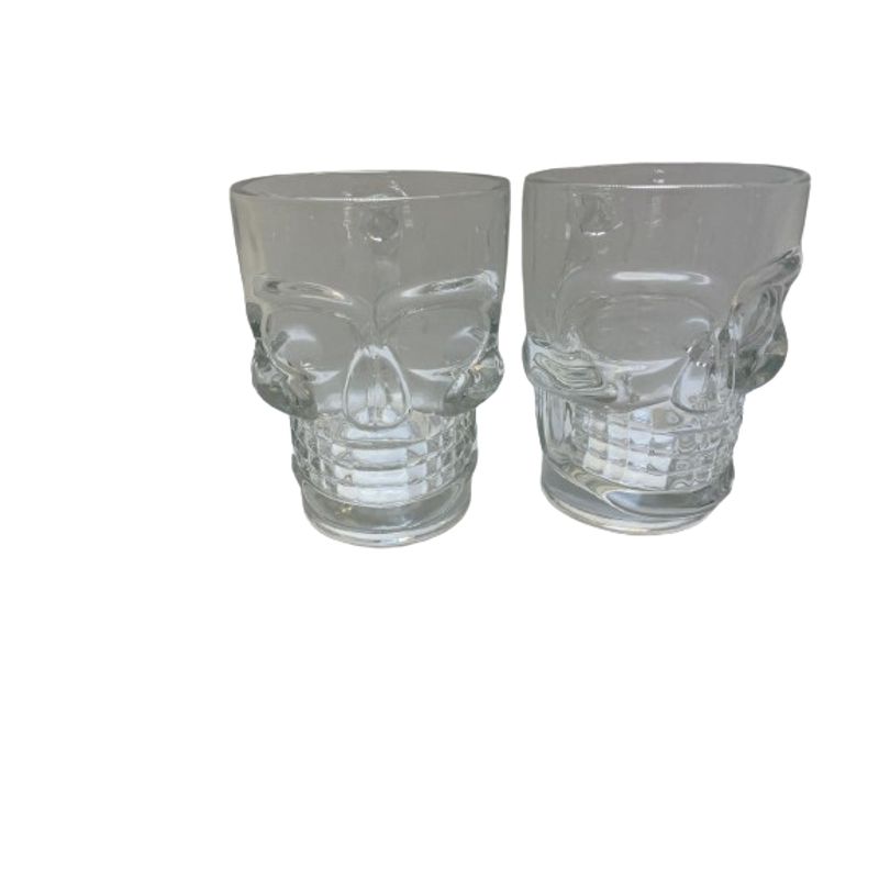 GENERICO - Set de 2 vasos shoperos calavera