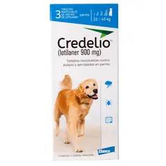 ELANCO - Credelio Antipulgas Y Garrapatas Perro 22-45 Kg x 3 compr.