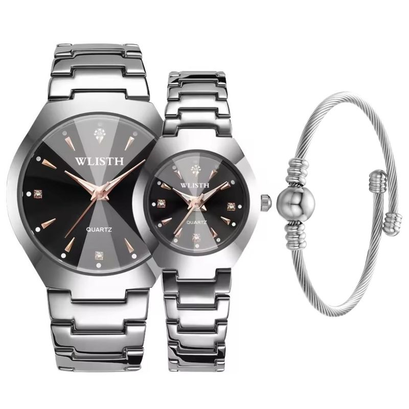 GENERICO - Reloj Pack elegancia en pareja para Él y Ella + Brazalete de regalo