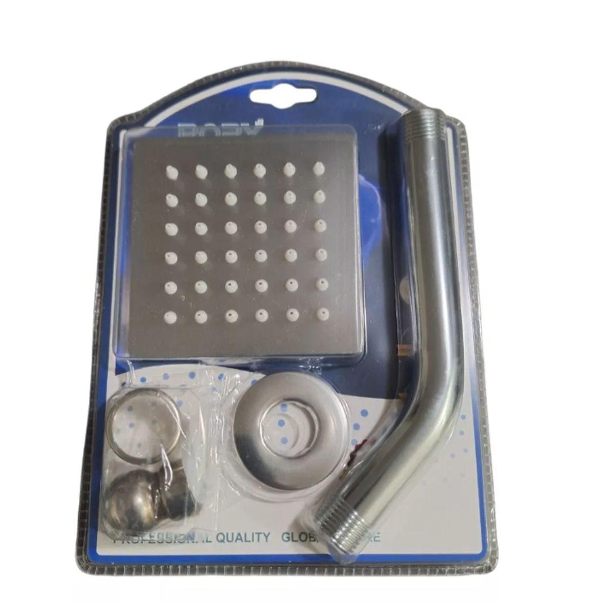 GENERICO - Ducha Plato Cuadrada Fija Al Muro Moderna Medida 10x10