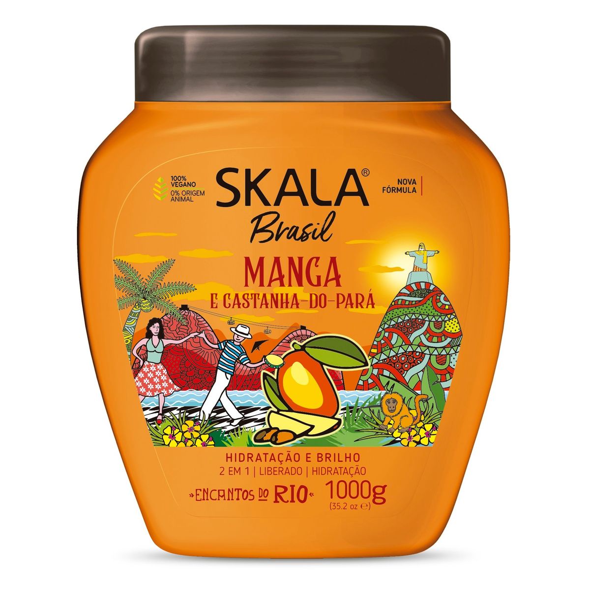 SKALA - Mascara Mango Y Castañas 2en1 1kg Skala Brasil.-