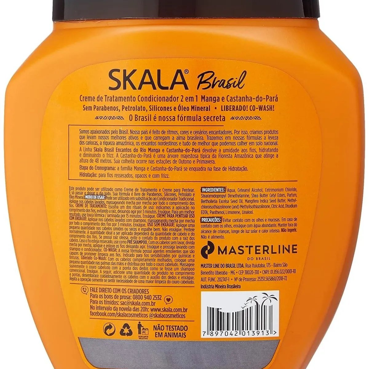 SKALA - Mascara Mango Y Castañas 2en1 1kg Skala Brasil.-