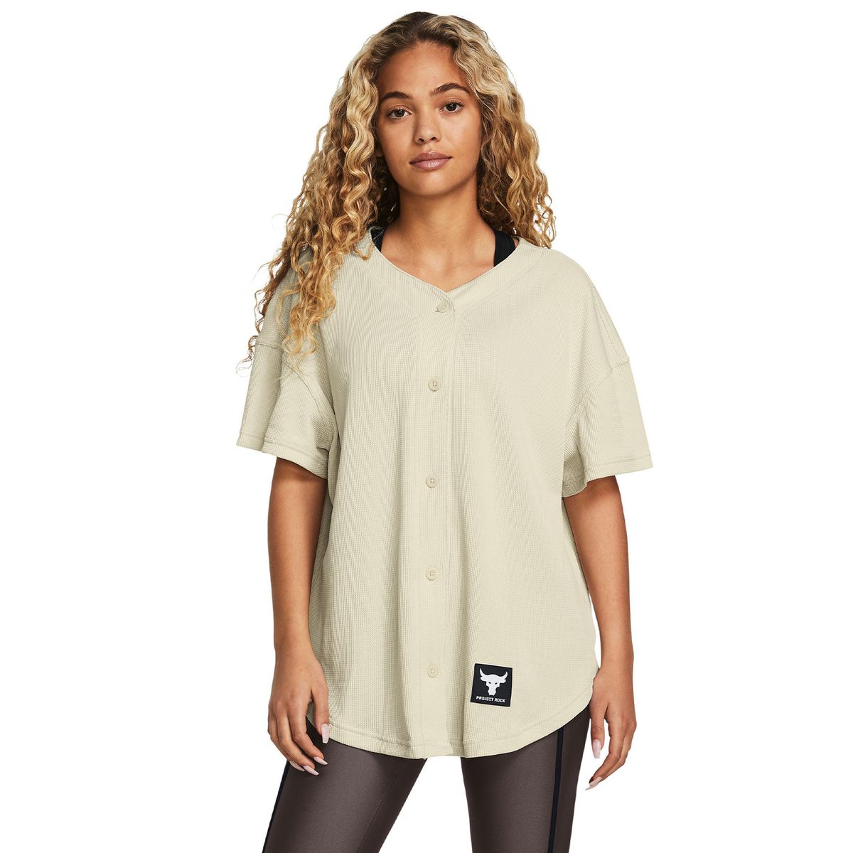 UNDER ARMOUR - Polera Project Rock Easy Go Ovr mujer Café UNDER ARMOUR