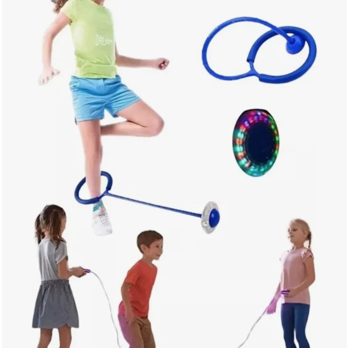 GENERICO - Pack 5 Cuerdas LED + 5 Girotron Fitness