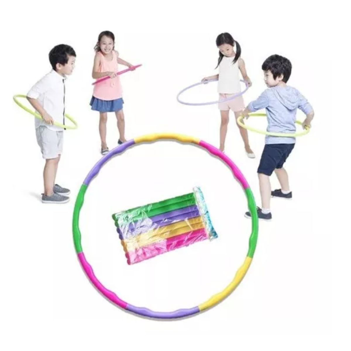 GENERICO - 2x Aro Hula Hula Hop Armable Para Niños