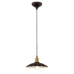 EGLO - Lámpara Colgante Hemington Acero Negro 1X60W E27 Cod49461