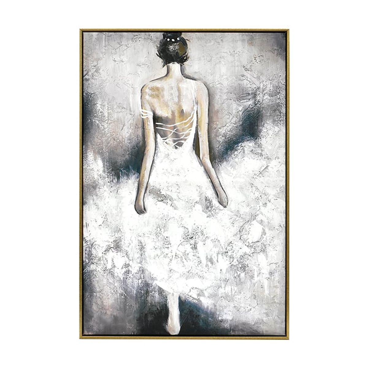 MSA MUEBLES SANTA ANA - Cuadro Bailarina de Blanco 60×90