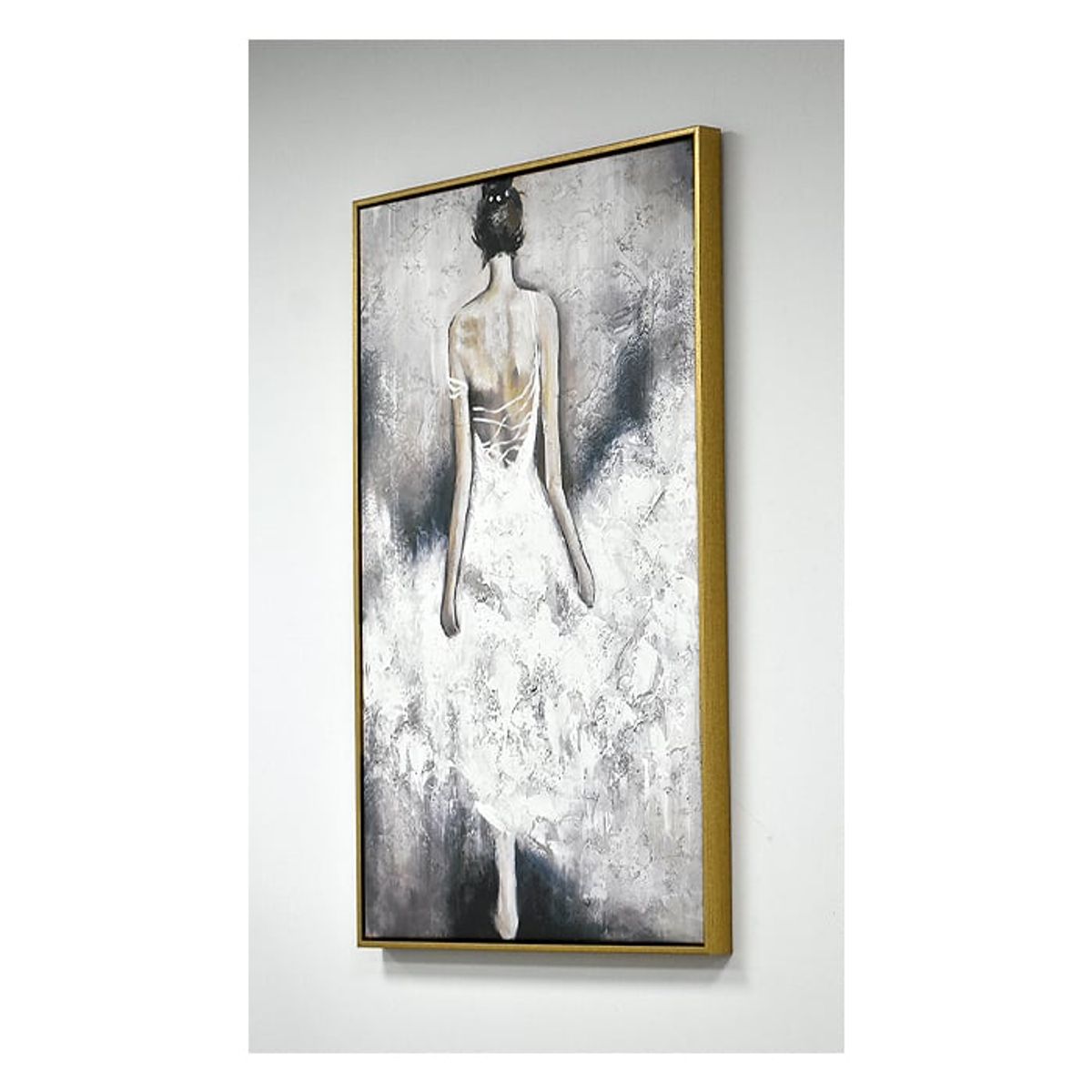 MSA MUEBLES SANTA ANA - Cuadro Bailarina de Blanco 60×90