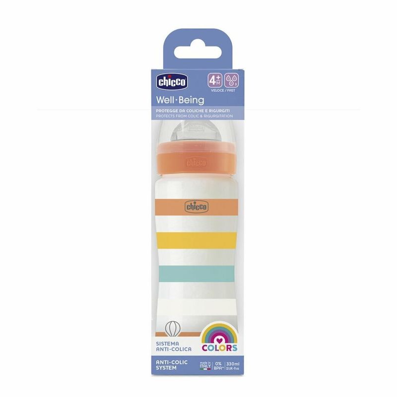 CHICCO - Mamadera Well Being 330 ml 4 m+ Chicco