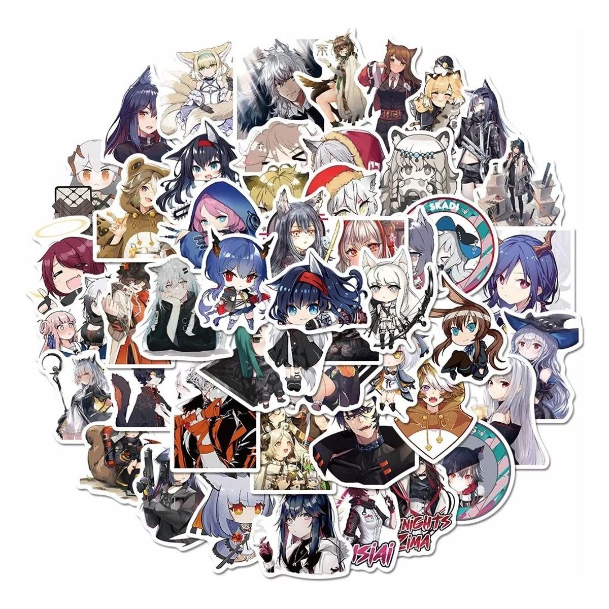 GARSIL - 50 Stickers De Arknights - Etiquetas Autoadhesivas