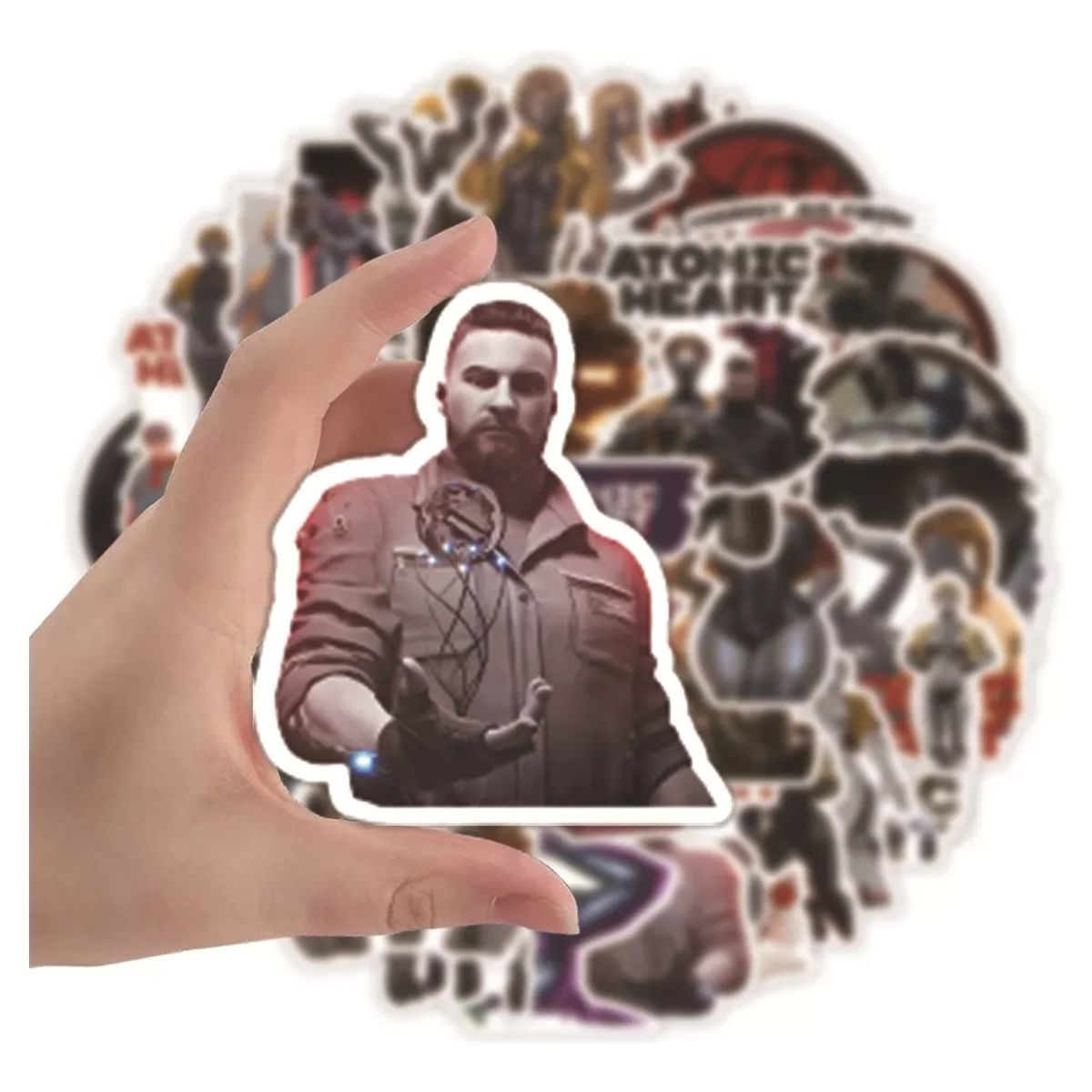 GARSIL - 50 Stickers De Atomic Heart - Etiquetas Autoadhesivas