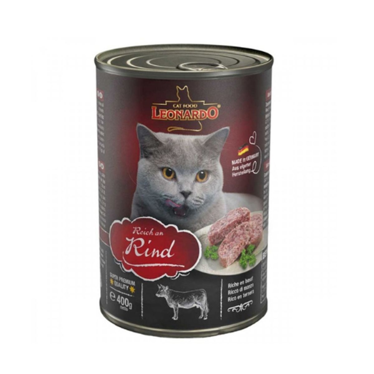 CAT FOOD LEONARDO - Leonardo Lata Ternera 400 Gramos
