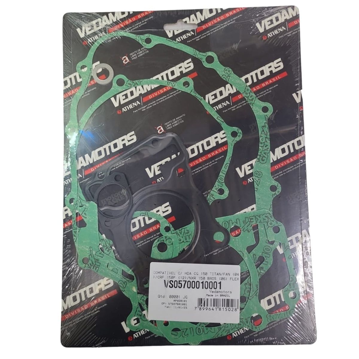 GENERICO - Kit de empaquetadura Moto Honda XR150 - Invicta 150 - CG 150